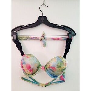 Victoria's Secret Tropical Booster Push-Up Bikini Top - Size 32A